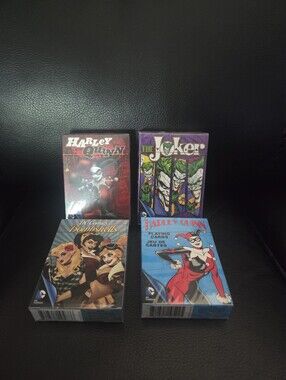 DC Harley Quinn, The Joker and Bombshells Playing Card Box Set of 4 Sealed